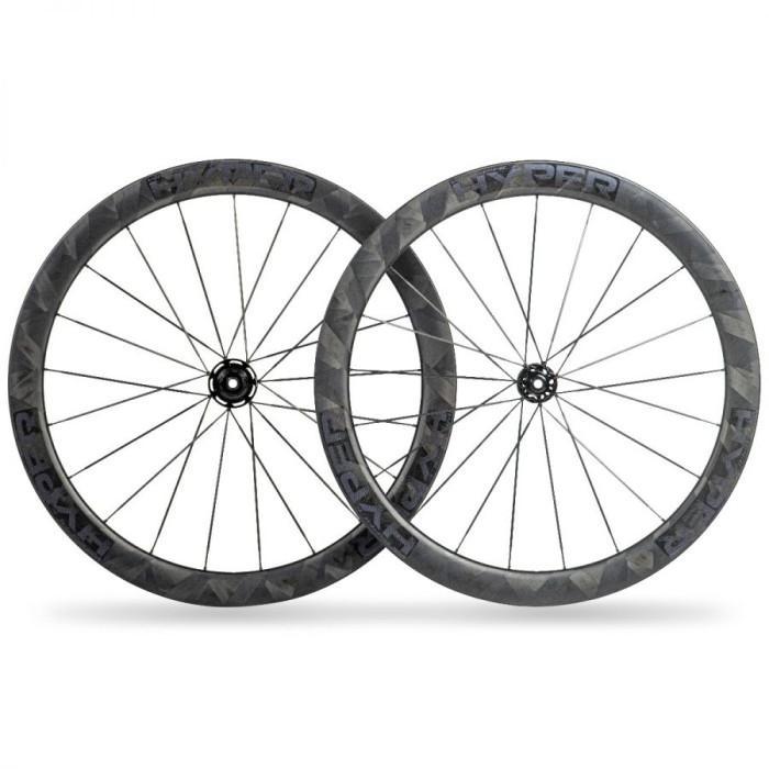 Winspace Hyper carbon wheelset road bike 700c READY STOCK - DISC BRAKE, 50mm Terlaris
