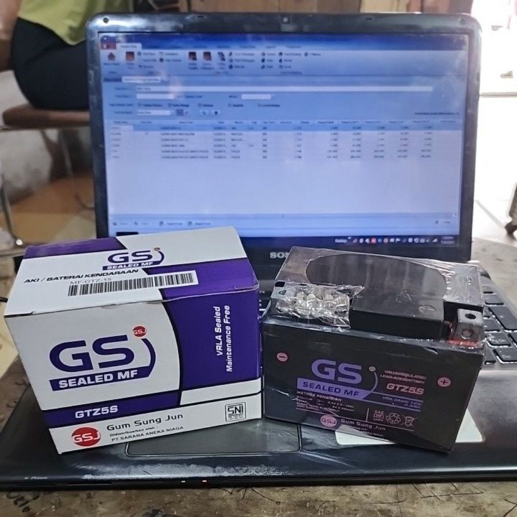 OTOMAX Aki Motor GS ASTRA MF GTZ5S Beat Vario Mio Scoopy GSMF-GTZ-5S