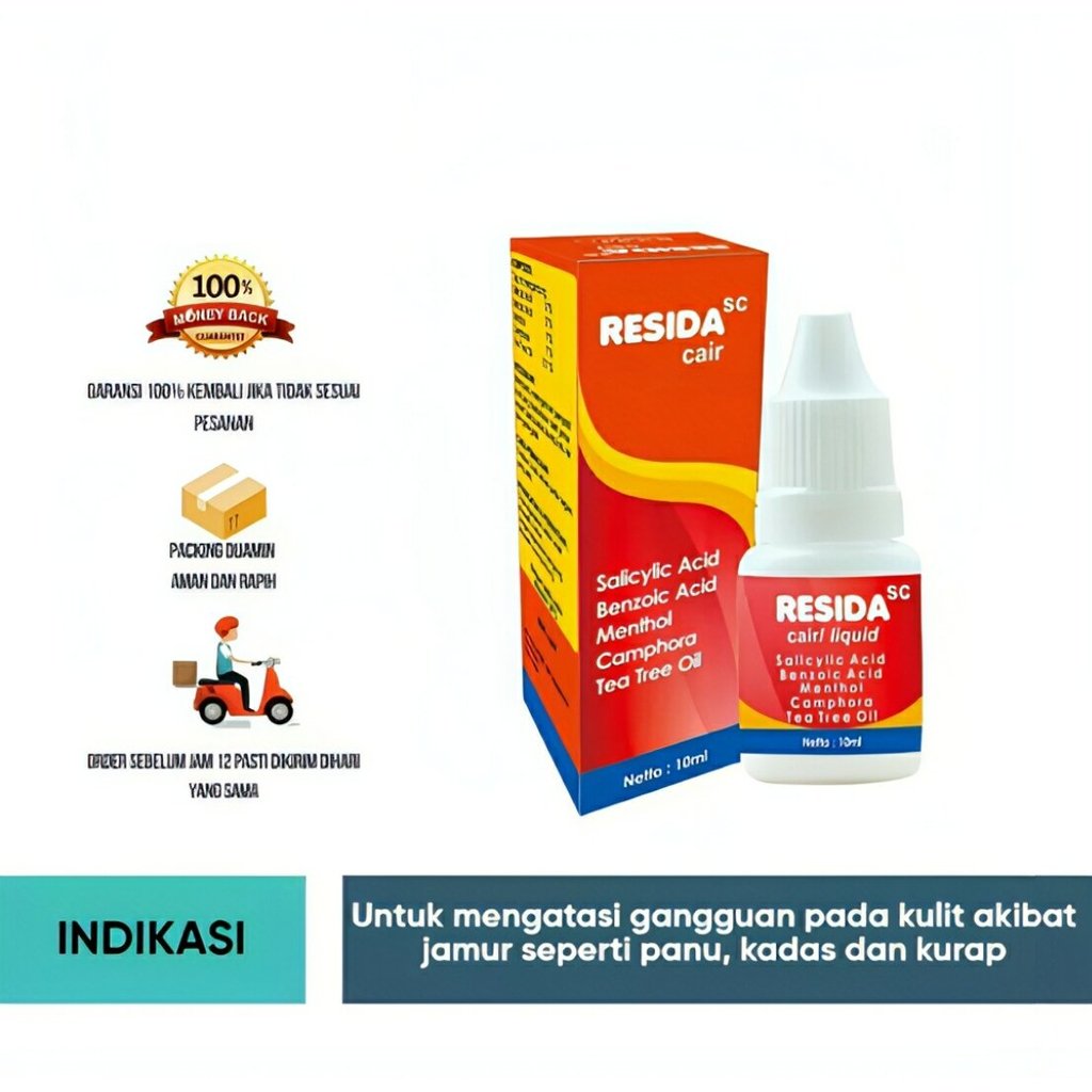 SALEP OBAT KULIT 100% ORIGINAL KALPANAX CAIR = RESIDA CAIR 10 ML PENGGANTI KALPANAK CAIR / OBAT GATA