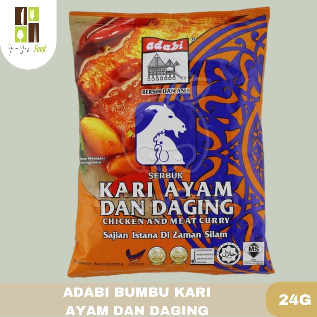 Adabi Bumbu Kari Bubuk Kari Ayam dan Daging / Curry Powder - 24g