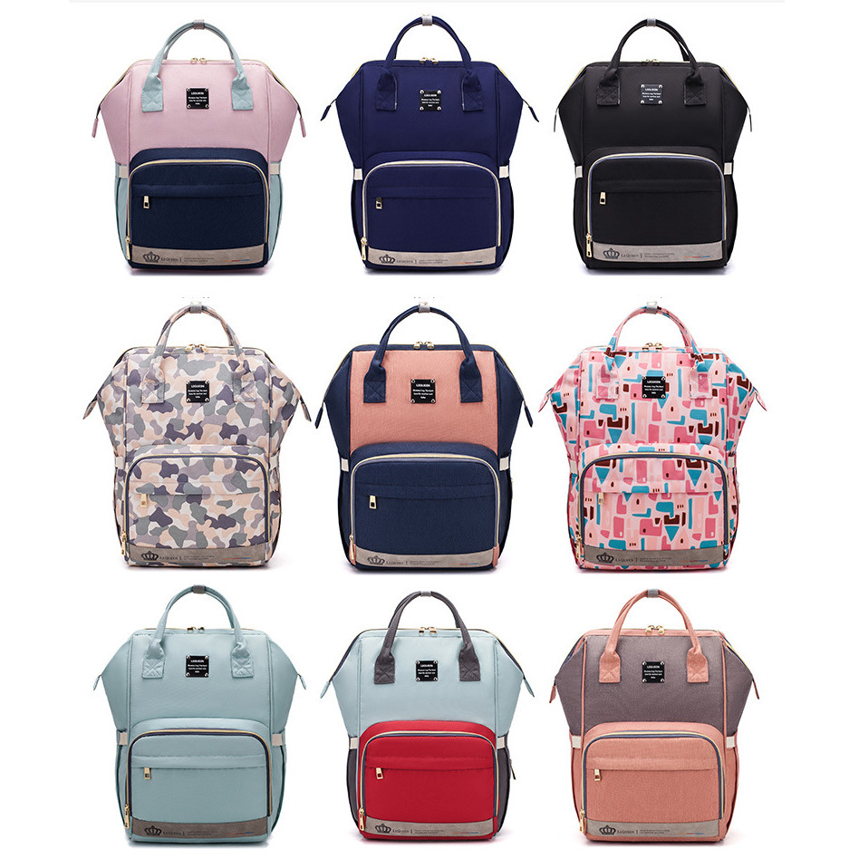 Lequeen Fashion Mummy Maternity Nappy Bag Brand Large Capacity Baby Bag Travel Backpack Designer Nur