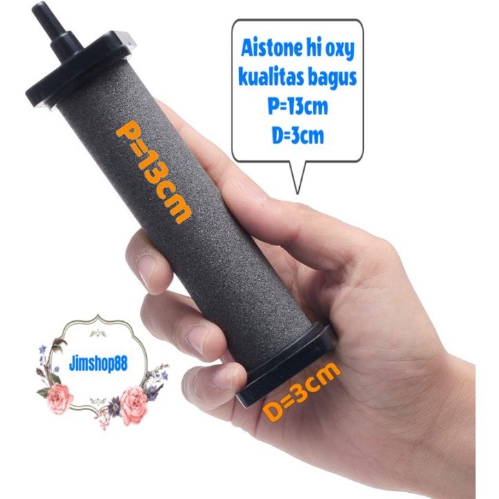 BEST~Aksesoris Hewan Start batu aerator / gelembung udara silinder HI OXY p=13cm d=3cm kualitas bagu