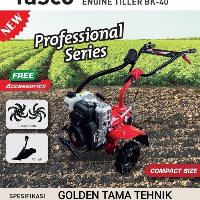 (Promo) Mesin Bajak Tanah TASCO BK 40 Traktor Mini Engine TASCO BK 40