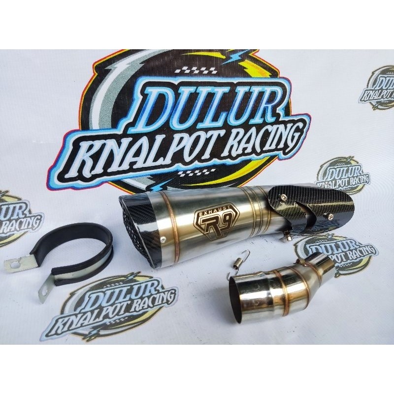 51 mm R9H2 slip on Exhaust yamaha r25 mt 25 cb 150 r new ninja 250 Carbu fi mono CBR lokal facelift