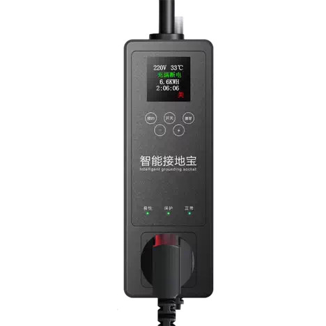 Intelligent Grounding Socket Stop Kontak Pintar Eu Bebas Tanpa Grounding Lcd Berwarna Tambahan