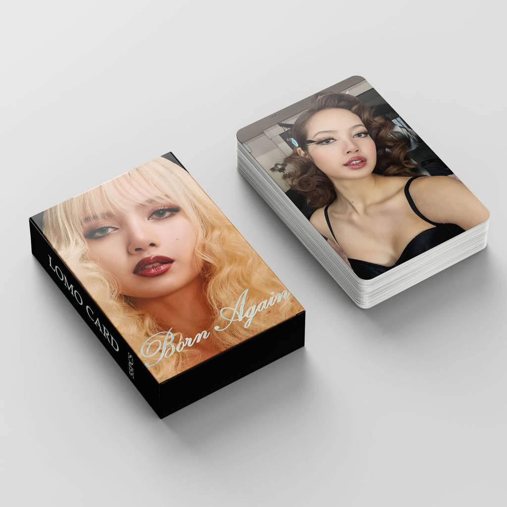 55Pcs/Set Kpop LISA Born Pink BORN AGAIN  ALTER EGO Lomo Card Postcards Photocard For Fans Collectio