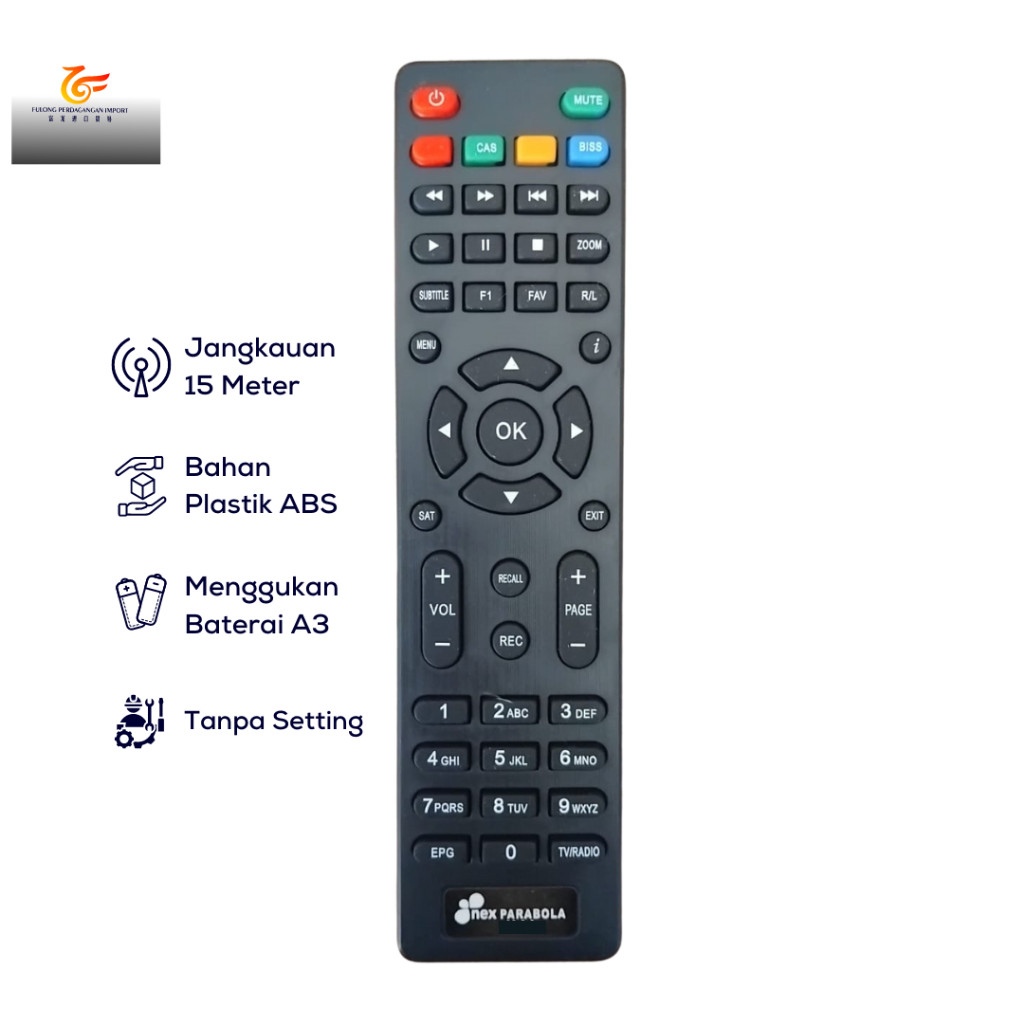 Remote Nex Parabola TV | Suitable For Receiver Nex Parabola Mola