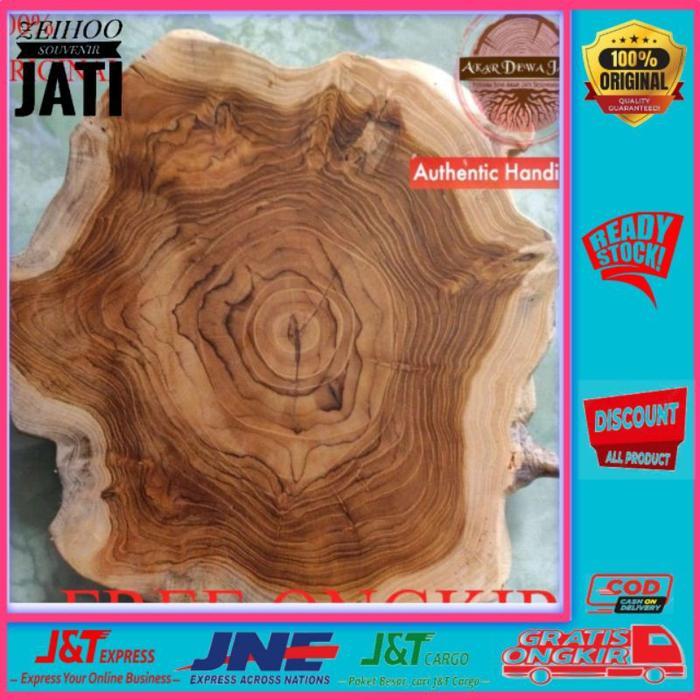 Wood slice kayu jati 30cm