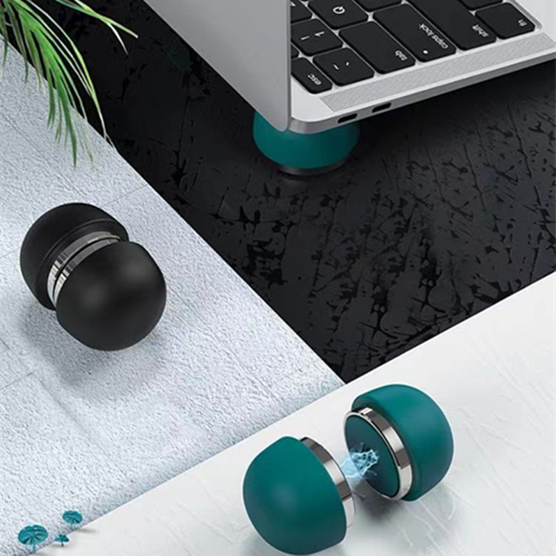 1 Pair Magnet Portable Laptop Stand Notebook Accessories Notebook Mushroom Mini Laptop Holder Foldab