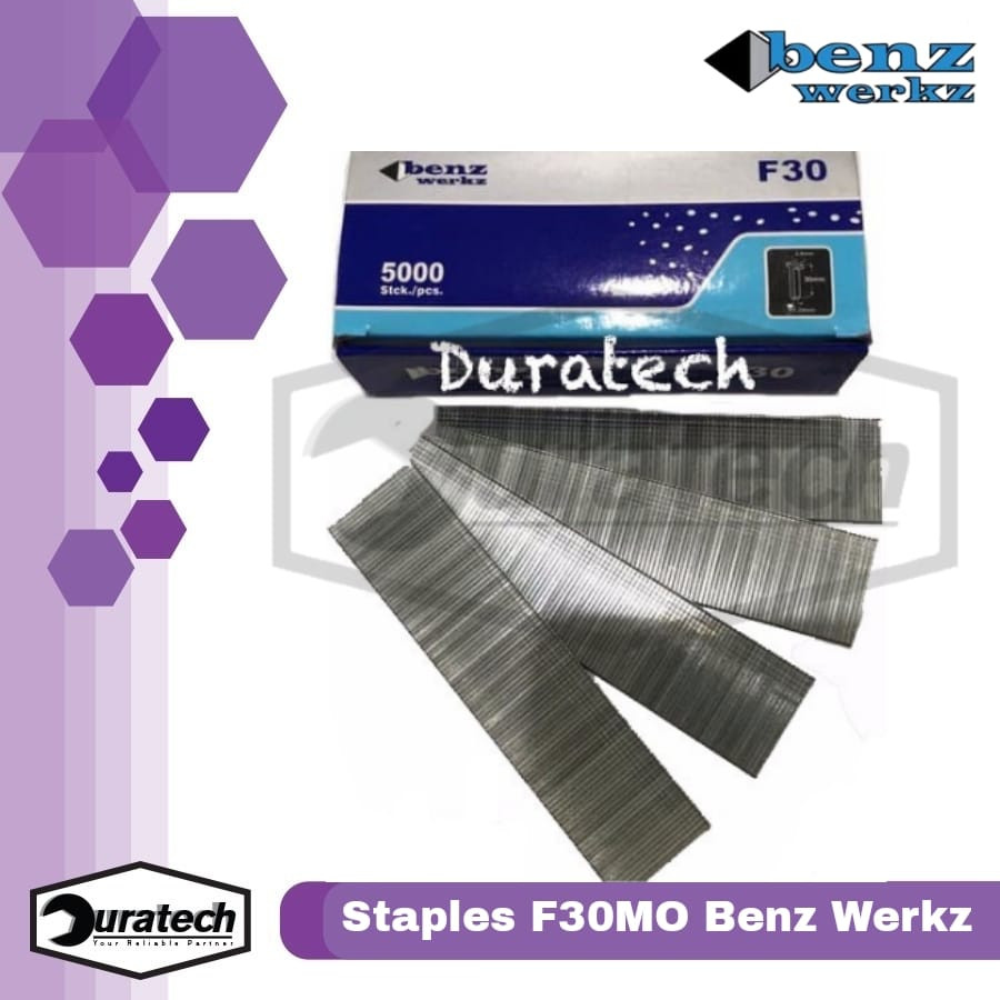 Industrial Staples F30MO / Isi staples tembak angin / Paku mabel Benz werkz dan Isi stapler F30MO st