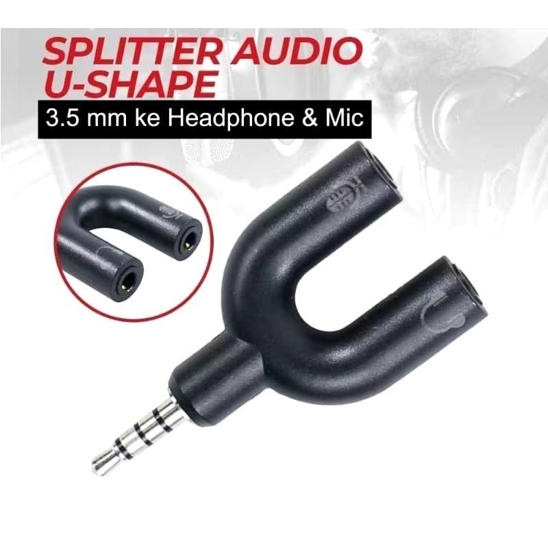 [F.A] Promo [ PREMIUM ] SPLITTER U / SAMBUNGAN JACK 3.5M BERKUALITAS BAGUSS