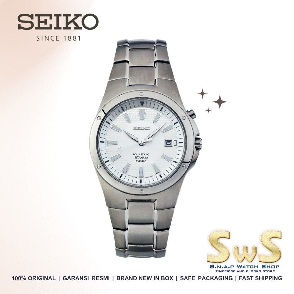 SEIKO SKA393 Seiko SKA393P1 Kinetic Titanium Original Garansi Resmi Jam Tangan Pria