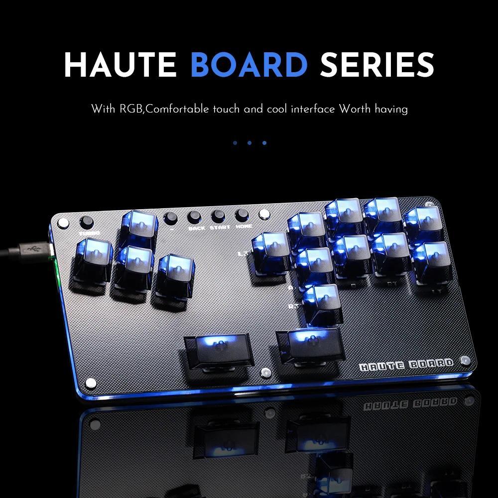 Haute42  Joystick Arcade Hitbox Sticker Leverless Controller Hitbox fightstick For PC /Ps3/ Ps4 /Swi