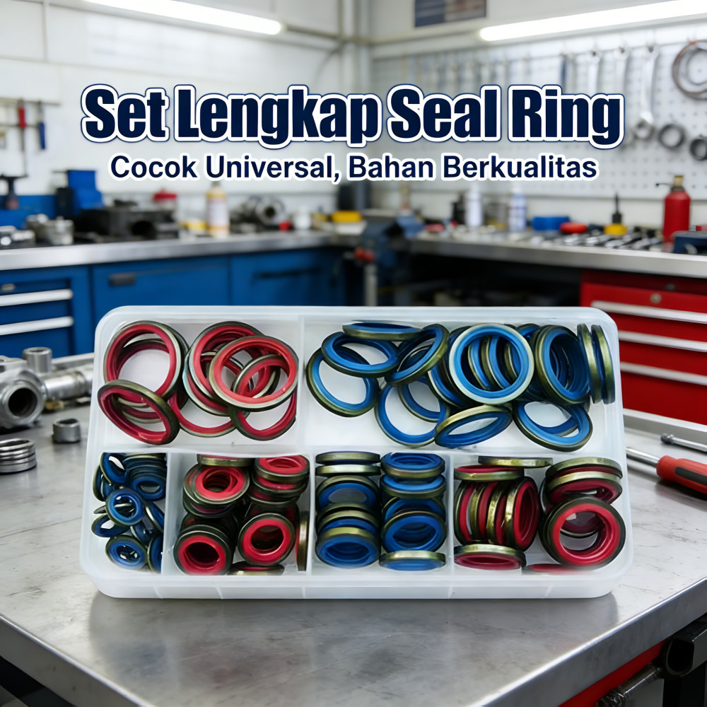 Head Seal Washer Baut Cop Ring Seal Universal 100Pcs Karet Ring Baut/Karet