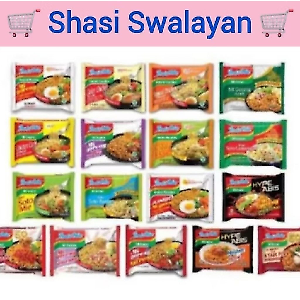 1 DUS 40 PCS - INDOMIE Mie Instan Goreng/ Kriuk/ Kuah/ Kari Ayam/ Bawang/ Soto Mi/ Medan
