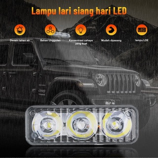 lampu sorot led 3 led dc 12v dc 18w 80 Volt lampu tembak cree 3 mata Ultra Rare 3 mode 30Watt lampu 