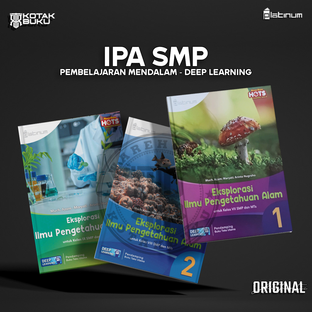 [ TS ] Buku IPA kelas 7 8 9 SMP Deep Learning / IPA SMP / Platinum