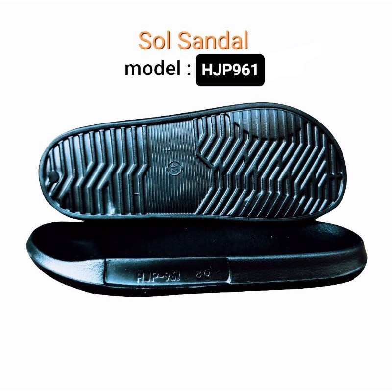 (Model HJP961) HARGA PABRIK  Sol Sandal Phylon model : HJP 961 (HITAM)