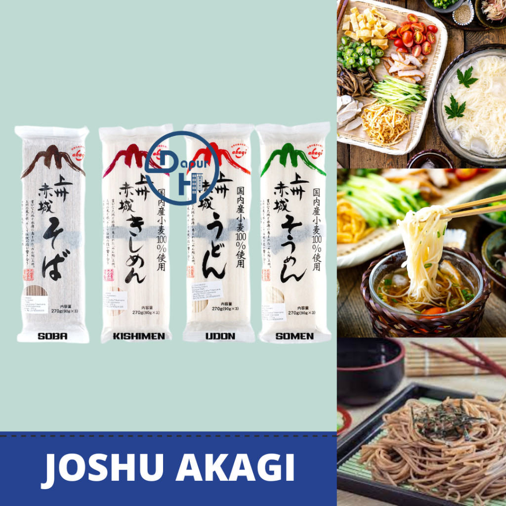 JOSHU AKAGI Ramen Udon Soba 270 g // Mie Kering Import Jepang // DH
