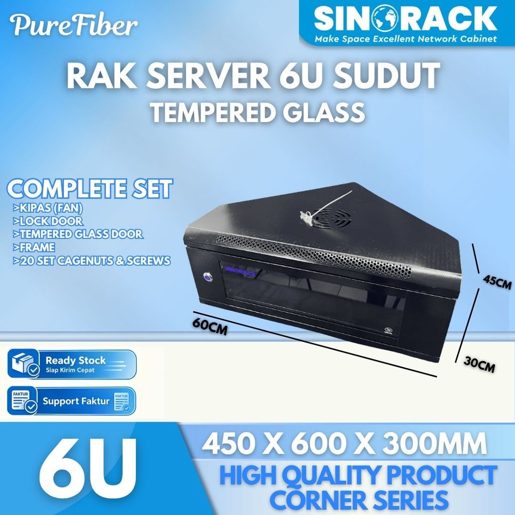 Wall Mount Rack Server Sinorack 6U , Rack Server SIku Type SN-V5406SK