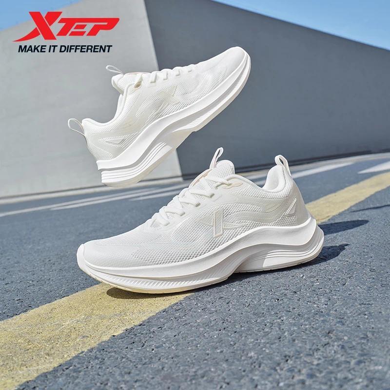 Xtep Running Shoes For Women Summer New Breathable Mesh Running Shoes Outdoor Ultra-Light Shock-Abso