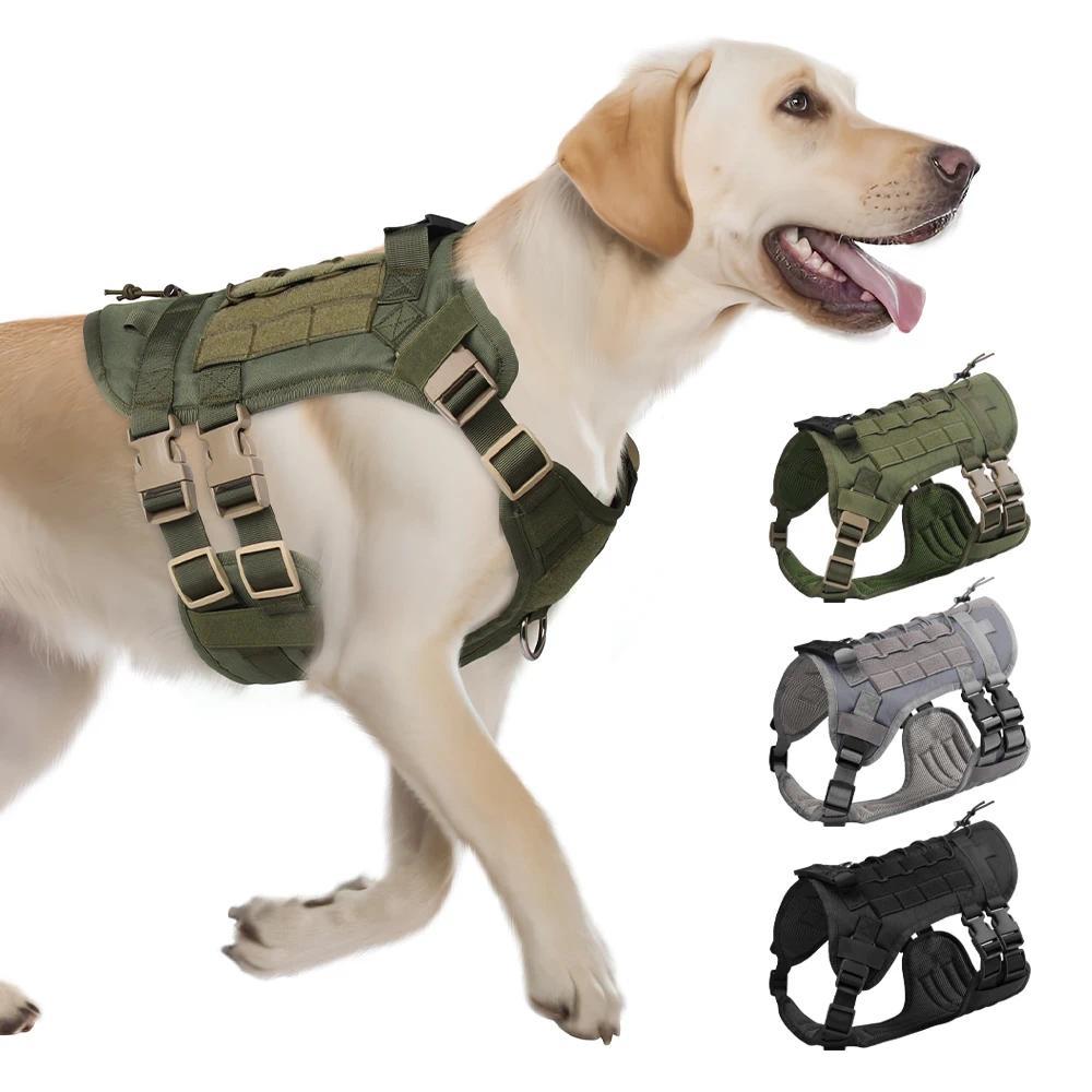 Big  dog harness  dog vest harness tactical dog harness Guard dog harness Dog training collar Tactic