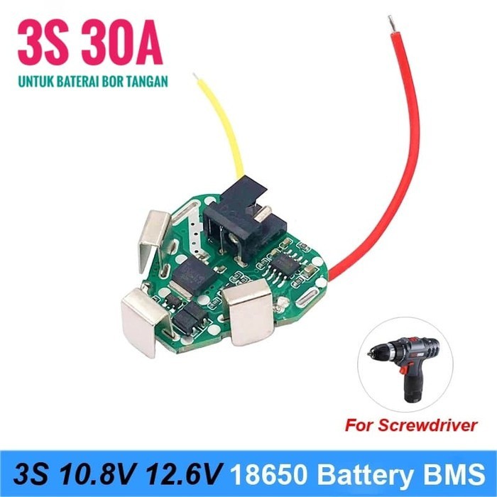 RJC 3S 30A Battery Protection Board BMS untuk Baterai Bor Tangan 18650