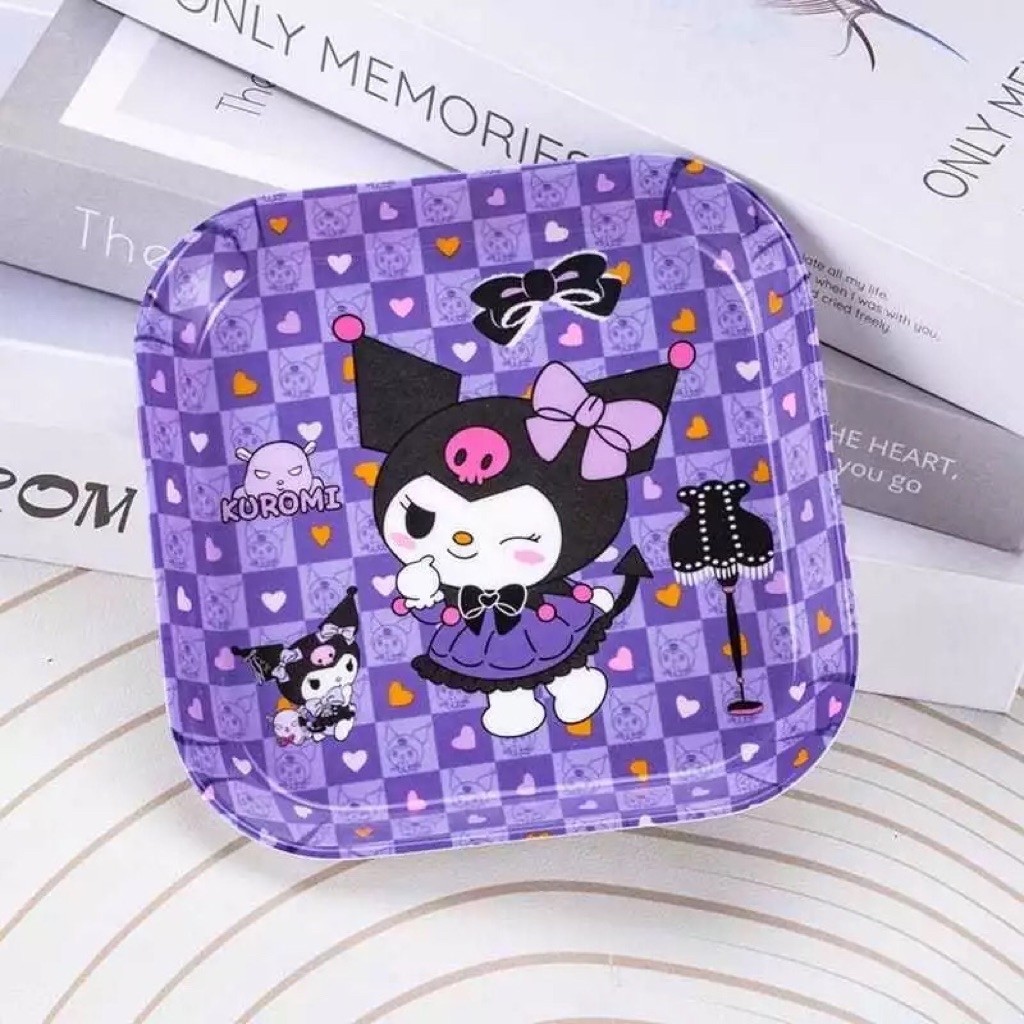 serba - piring melamin kuromi purple ungu