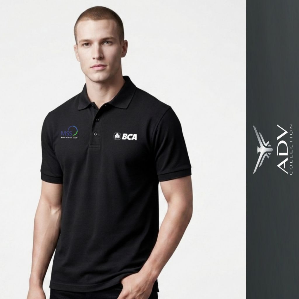 Kaos Polo MSS BCA / Kaos Mss BCA Bahan Katun Tebal Halus