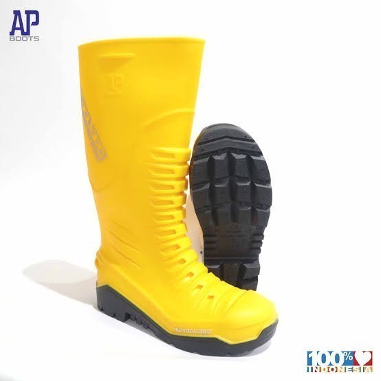 ap boot metaguard / sepatu boots metaguard tahan safety boot besi