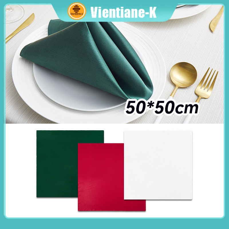 50x50cm Serbet Napkin Hotel / Serbet Makan Restoran / Serbet Napkin Folding