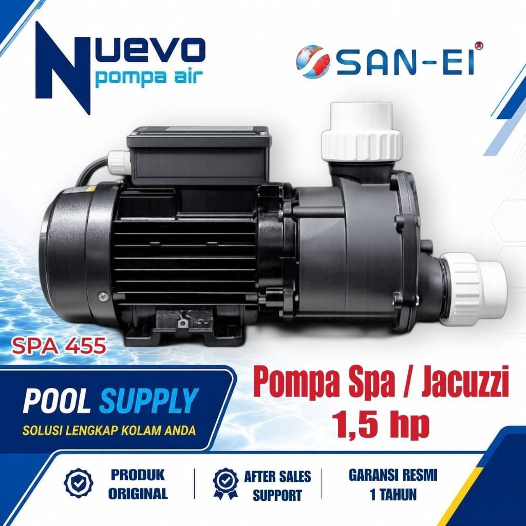 Pompa Spa Jacuzzi 1,5 HP SAN EI SPA 455 Whirlpool Pump