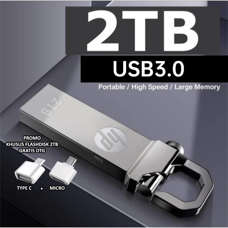 Brain Comp Store flashdisk hp metal 1TB &2TB usb hp besi