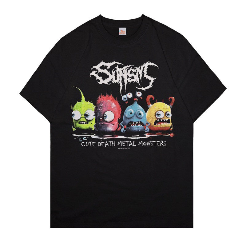 Sufism "Cute Death Metal Monsters" Kaos Pria
