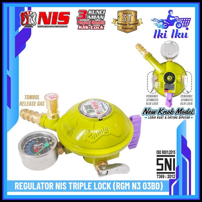 Nis Regulator Kompor Gas 3T (N3 03BD) - Tekanan Rendah