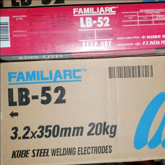 kawat las lb 52 3 2 mm / Kawat Las KOBE (5KG)/ Kawat Las - RB 2,6 MM