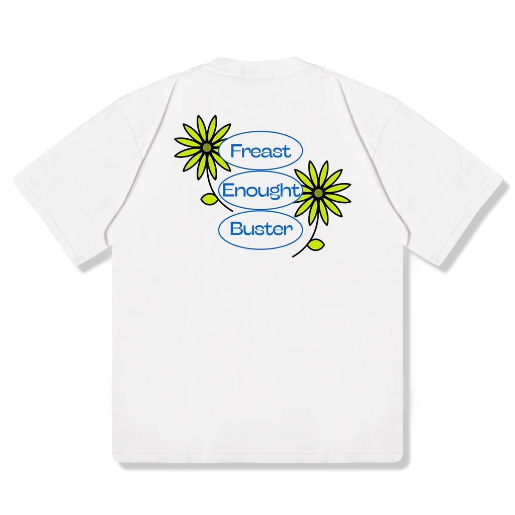 KAOS FREASTGROWERS | T-shirt Buster White | Heavy Weight 18s