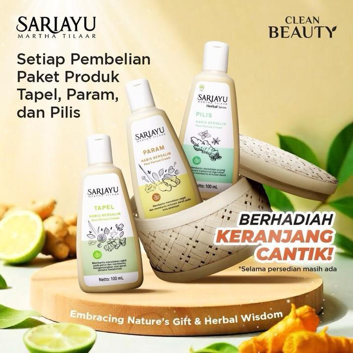SARIAYU Paket Bersalin Param~Tapel~Pilis 100ml