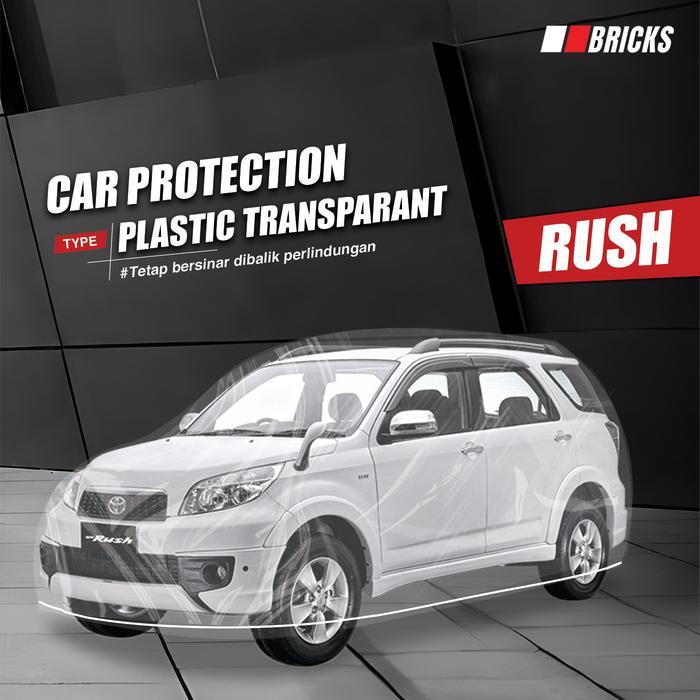 Rush Body Cover Mobil Plastik Rush Sarung Mobil Rush Transparan - rush baru