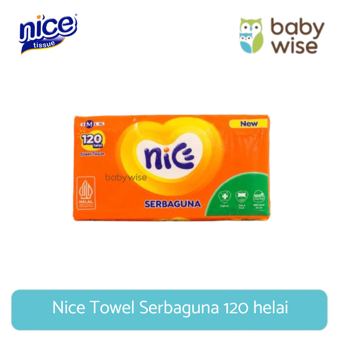 Nice Towel Serbaguna 120 helai - Tisu Kering Sebaguna
