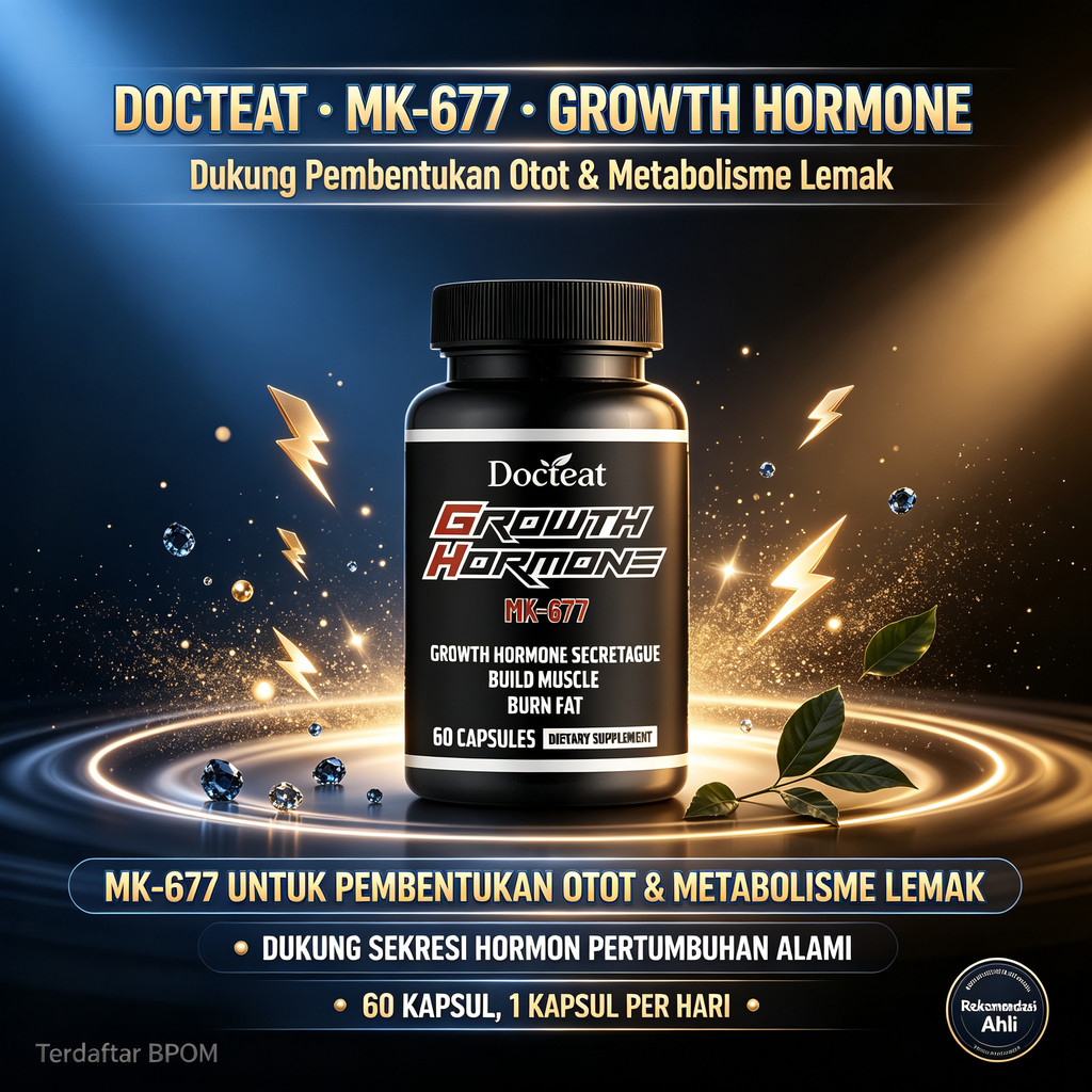 Docteat MK-677 60 Kapsul, dukung pembentukan otot & metabolisme lemak ly82214