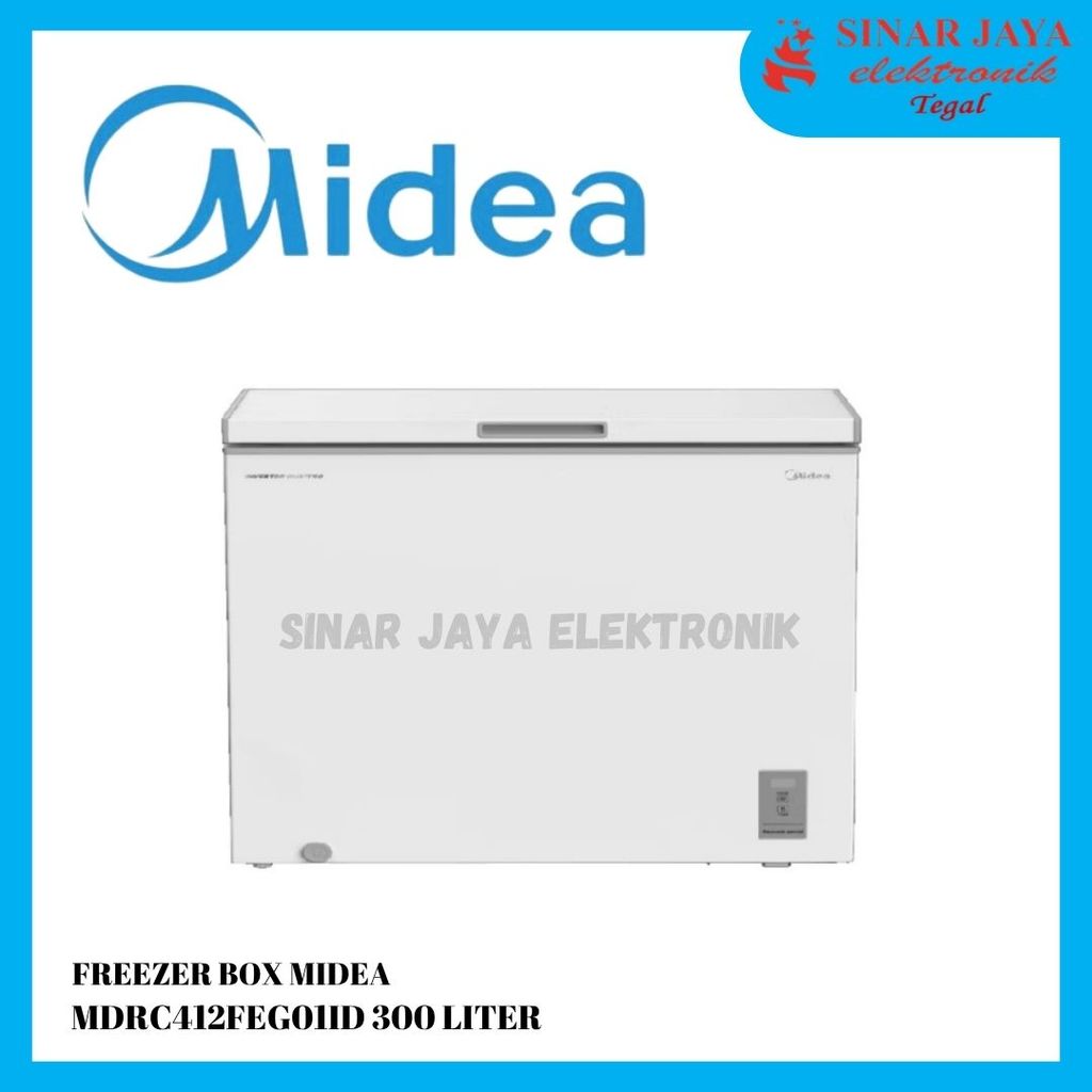 FREEZER BOX MIDEA MDRC412FEG01ID 300 LITER INVERTER QUATTRO