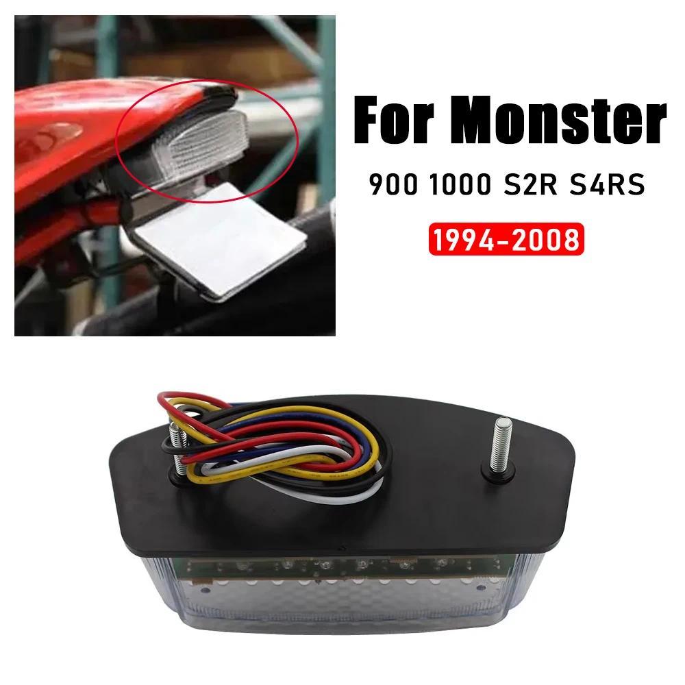 For Ducati Monster 900 1000 S2R S4 S4R 1994-2008 LED TailLights Brake Tail Lights with Integrated Tu