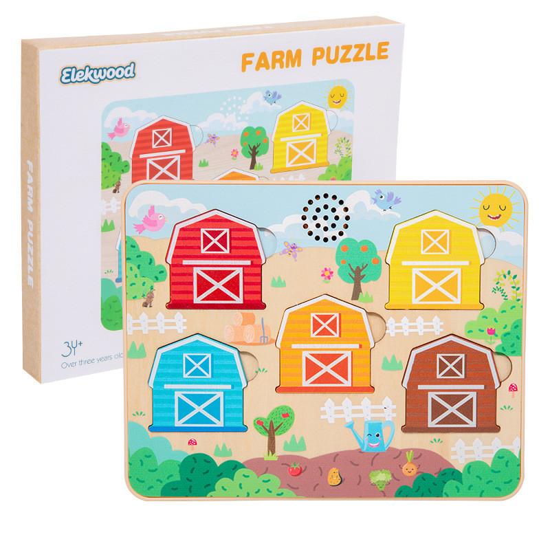 SOUND PUZZLE | Wooden Puzzle Anak Sound Puzzle | Mainan Edukatif dengan Suara Montessori Kids Learni