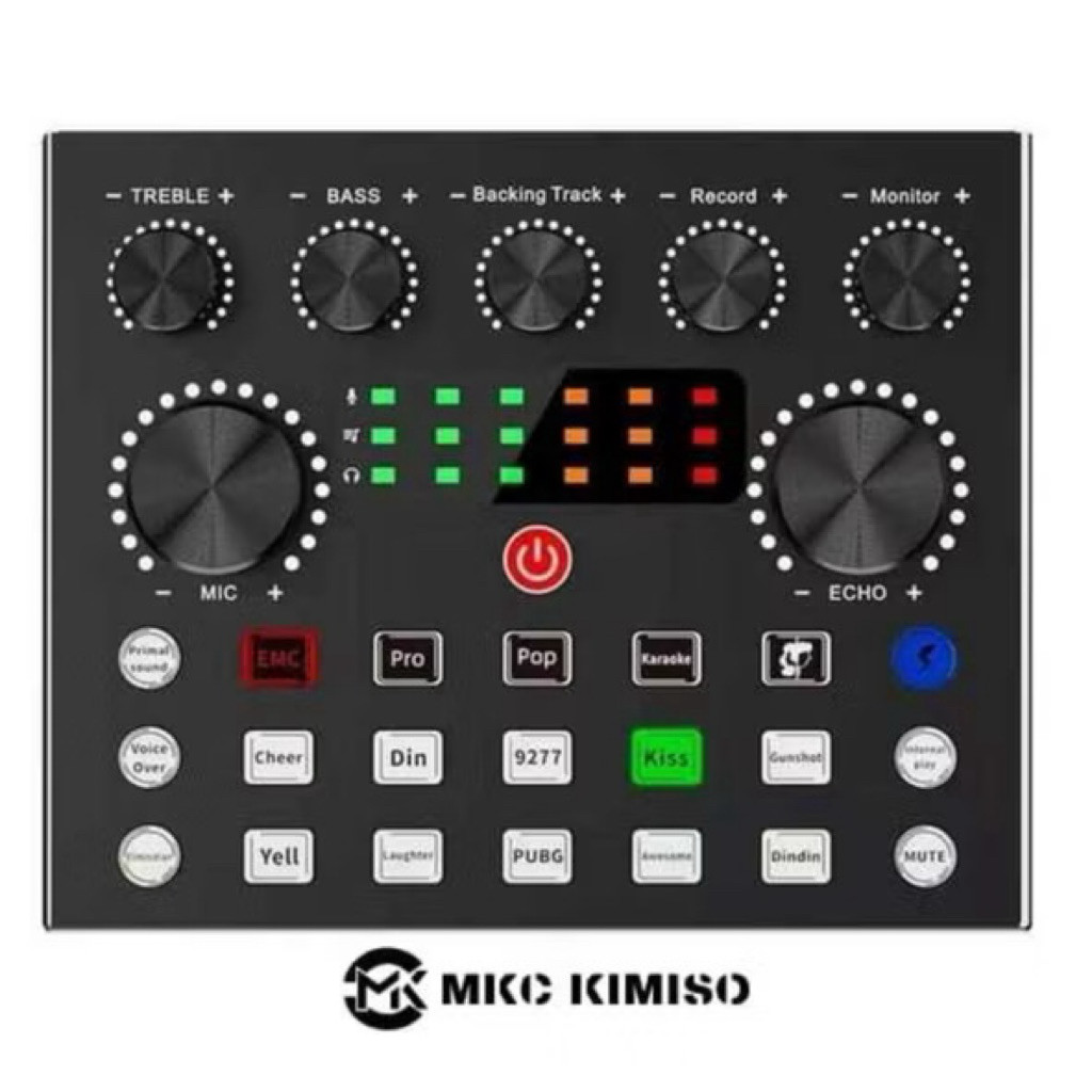 souncard v8s soun card audio USB External mixser Bluetooth soun card live