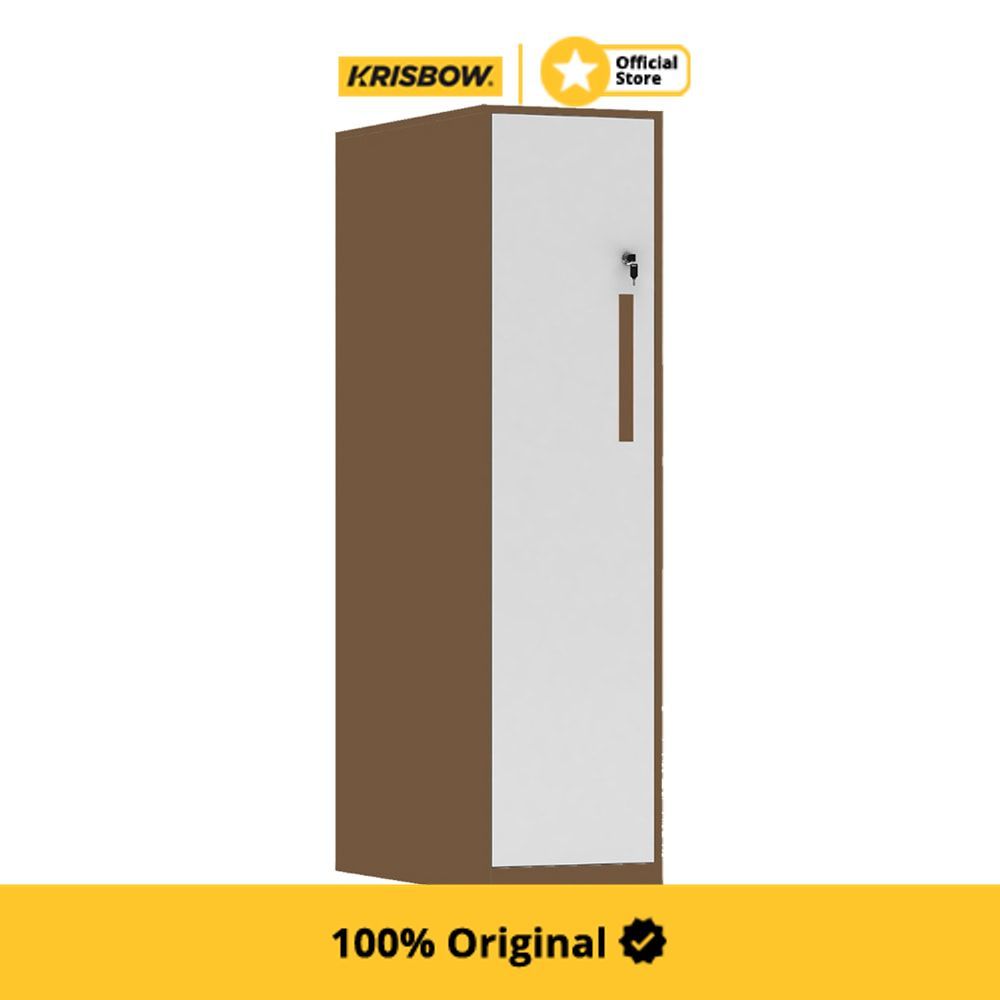 Krisbow Loker 1 Pintu - Cokelat Lemari Loker Kabinet Locker Storage Pintu Locker Cabinet