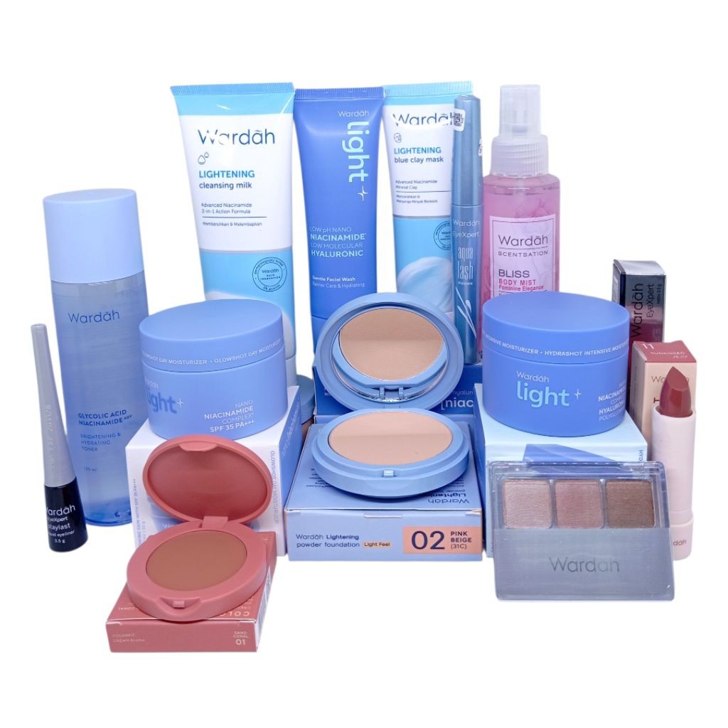 SESERAHAN KOMPLIT Light+ By Wardah Light+ Nano Niacinamide Paket Seserahan Komplit/ Wardah Light+ Ha