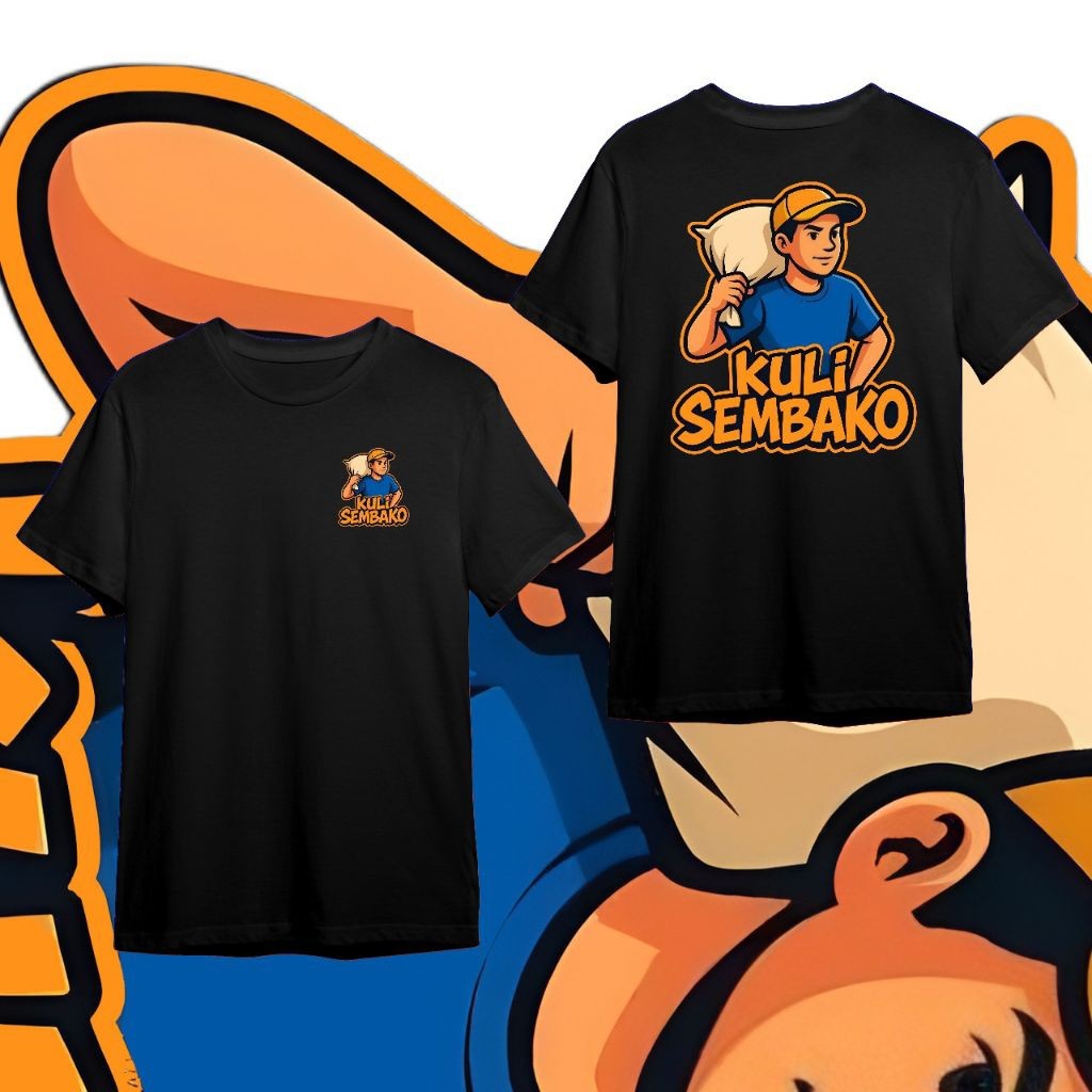 T-shirt Kuli Sembako Kaos Distro Unisex Kaos Pria