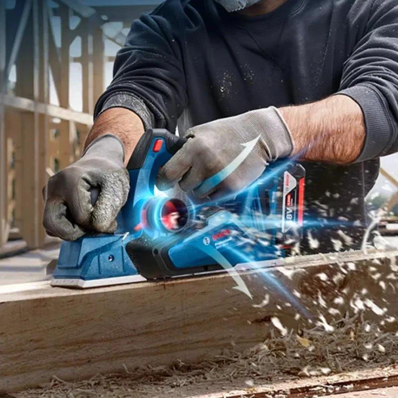 185LI 18V Brushless Cordless Electric Planer Professional Woodworking Planer Carpentry Planing Trimm