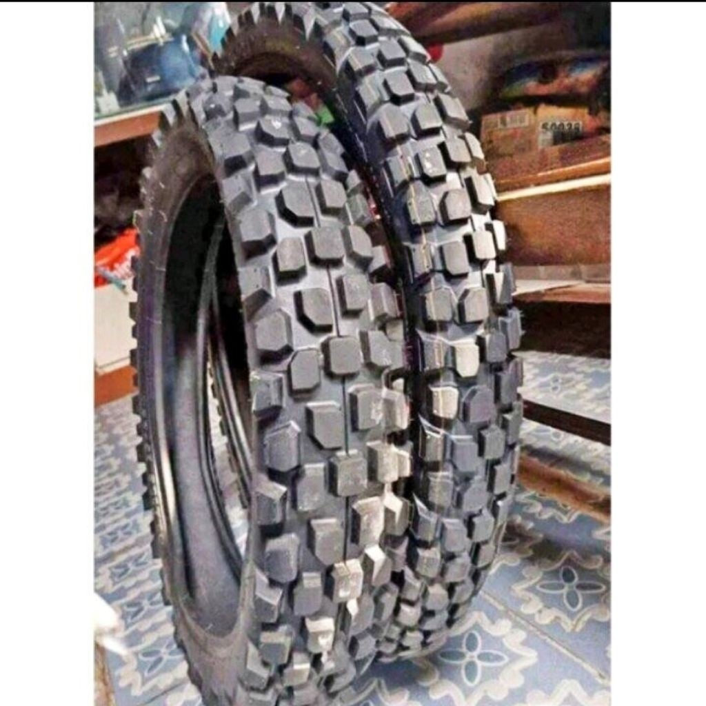 Ban Luar Trail KLX CRF Sepasang Ring 18 21 Second Copotan